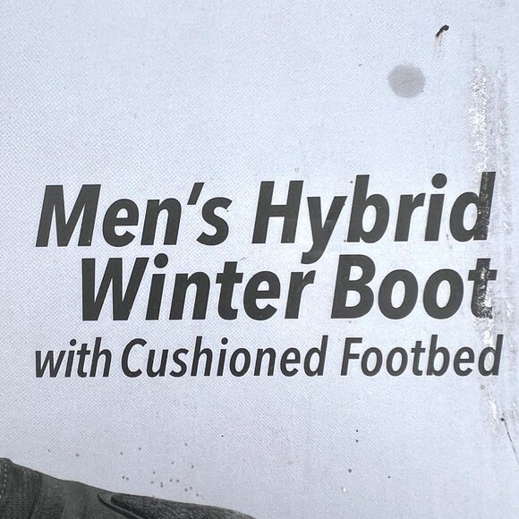 Khombu Mason Hybrid Winter Boot Mens Size 8M With Warm Cushioned Footbed Black - Picture 4 of 16
